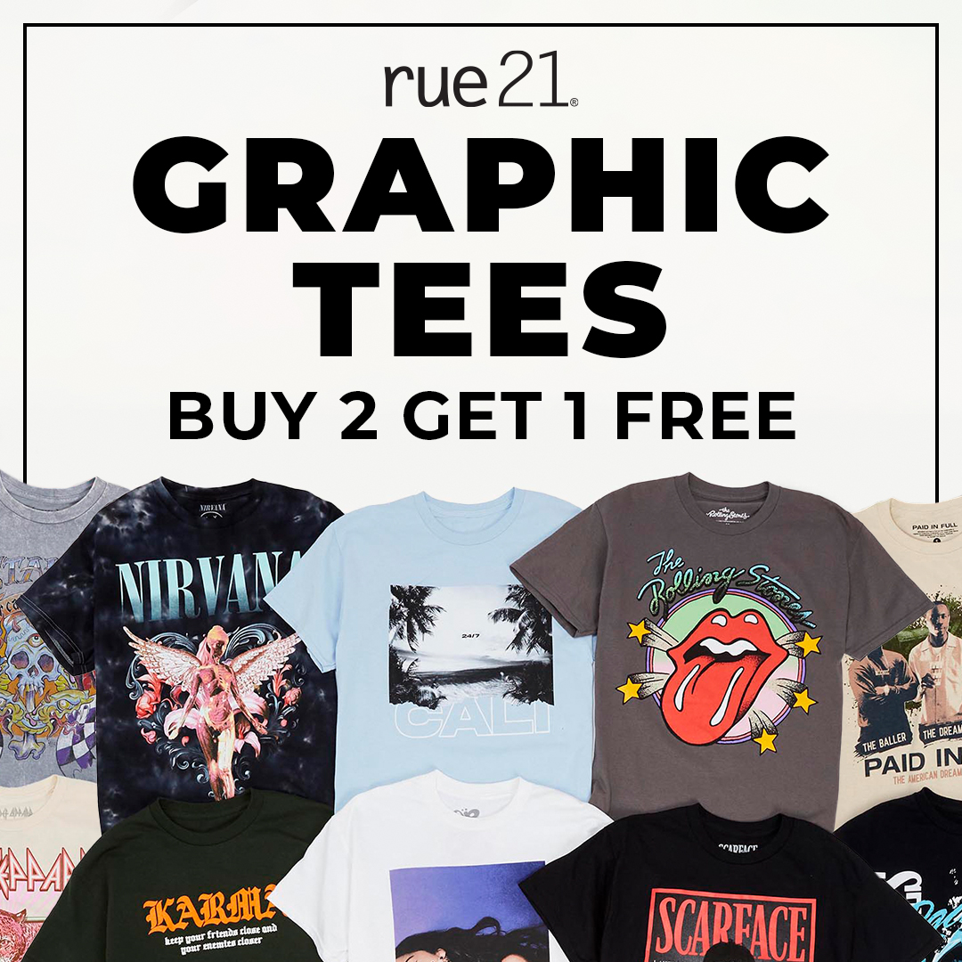rue21 Buy Two Get One Free Graphic Tees icon