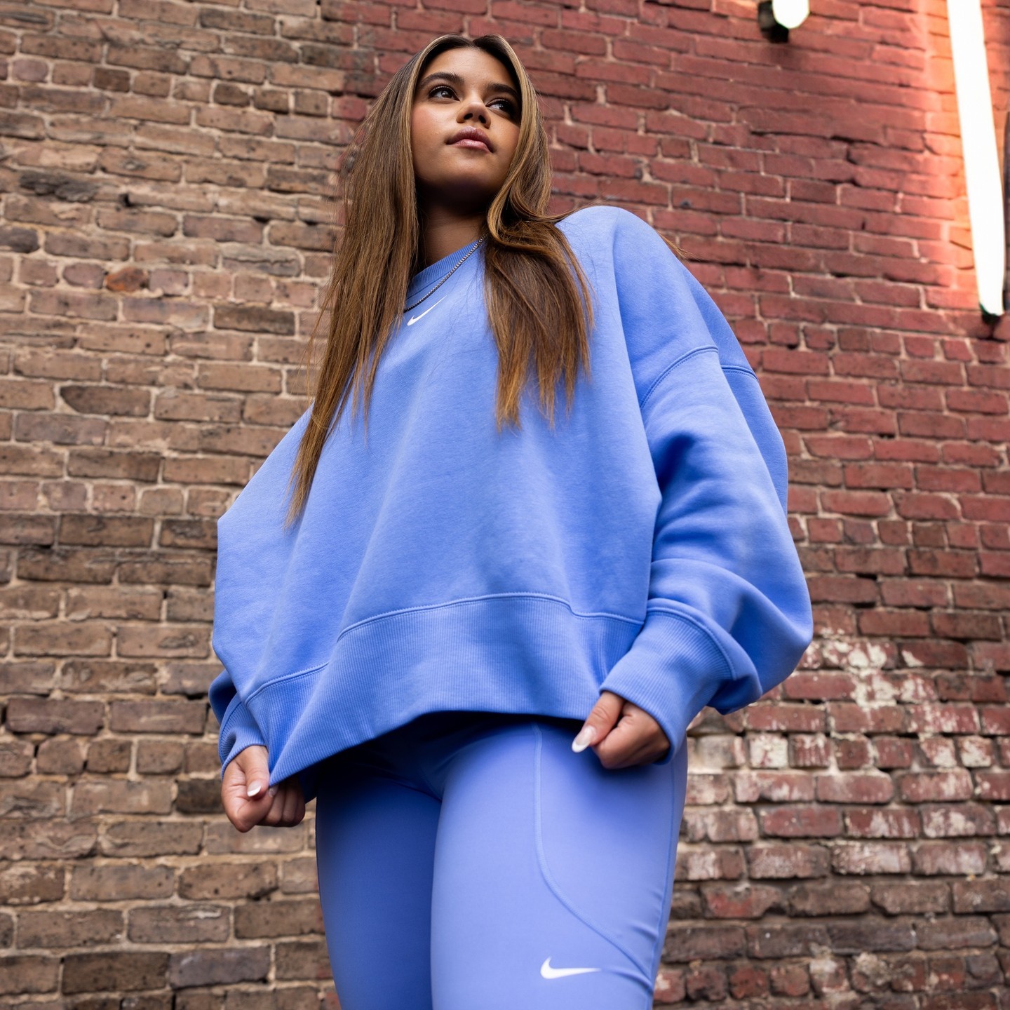 HIBBETT SPORTS Hibbett Sports indigo sweater and exercise pants