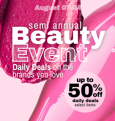 The JCPenney Semi Annual Beauty Event icon