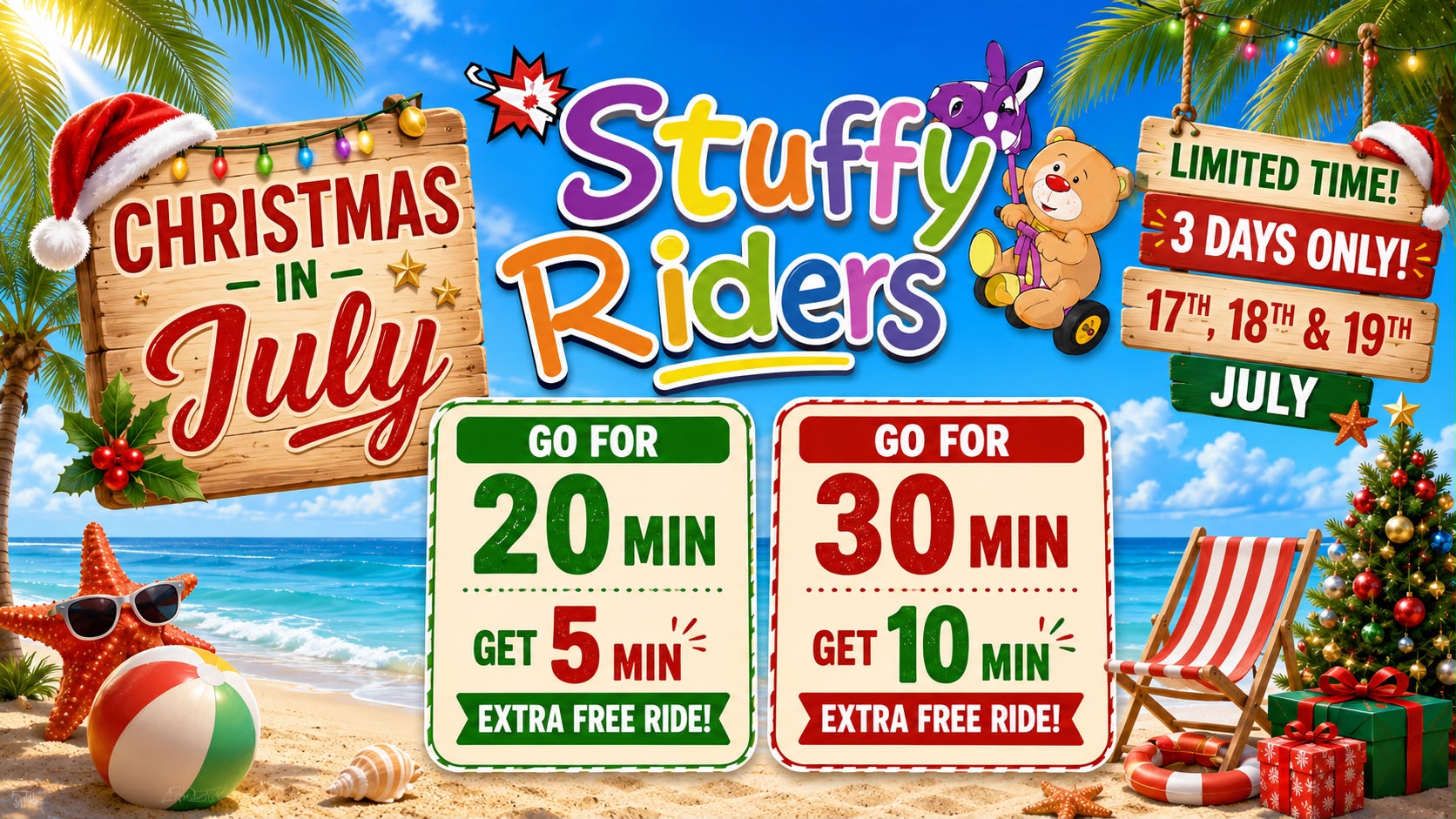 Stuffy Riders Christmas in July! icon